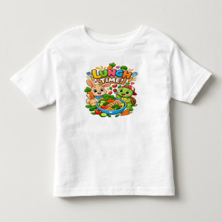 T-shirt Pour Les Tous Petits Lapin mignon & Tortue Heure du déjeuner - Alimenta