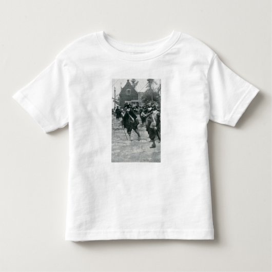 T-shirt Pour Les Tous Petits L'arrivée de Stuyvesant à New Amsterdam (Devant)