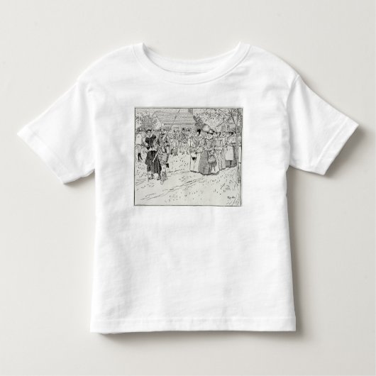 T-shirt Pour Les Tous Petits L'arrivée des jeunes femmes chez Jamestown (Devant)