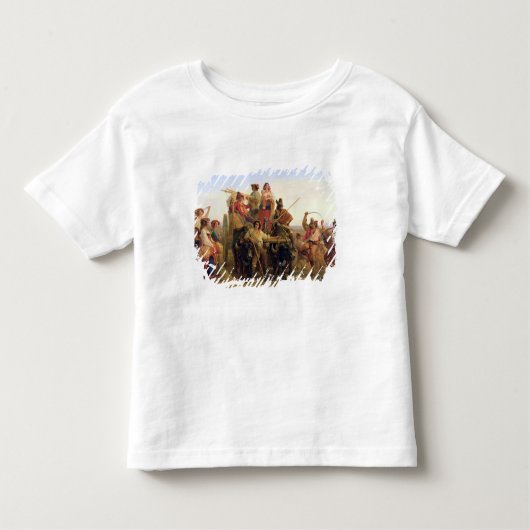 T-shirt Pour Les Tous Petits L'arrivée des moissonneuses dans le Pontine (Devant)
