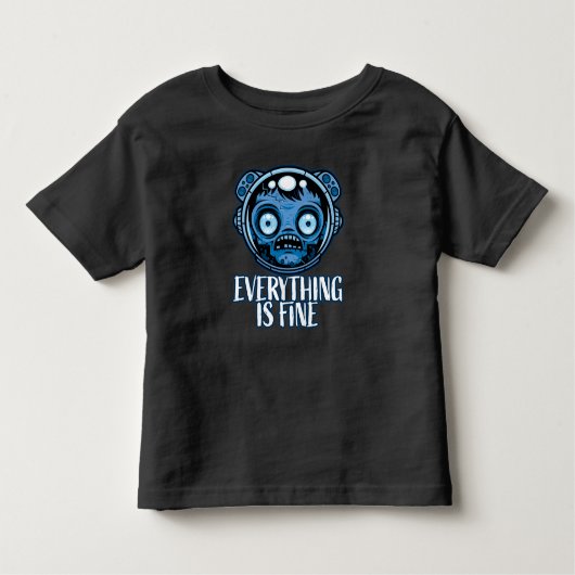 T-shirt Pour Les Tous Petits L'astronaute zombie va bien (Devant)