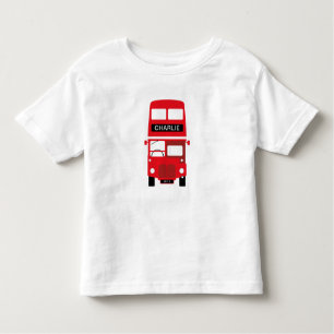 T-shirt Pour Les Tous Petits L'autobus rouge de Londres personnalisé badine le