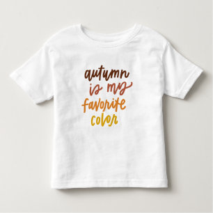 T-shirt Pour Les Tous Petits "L'automne est ma couleur préférée"
