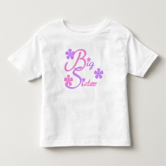 T-shirt Pour Les Tous Petits Lavande et grande soeur rose (Devant)