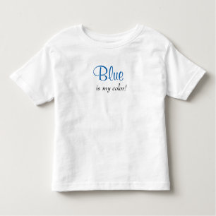 T-shirt Pour Les Tous Petits Le bleu est ma citation de couleur