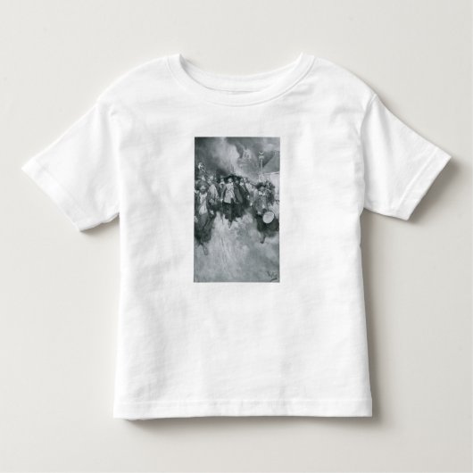 T-shirt Pour Les Tous Petits Le Burning de Jamestown (Devant)