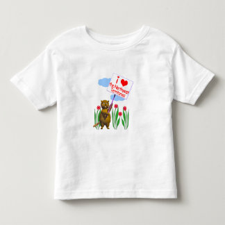 T-shirt Pour Les Tous Petits Le castor canadien aime les Territoires du Nord-Ou
