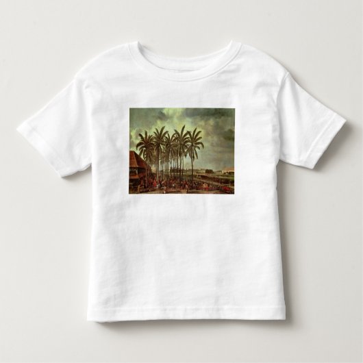 T-shirt Pour Les Tous Petits Le château de Batavia, vu de Kali Besar (Devant)