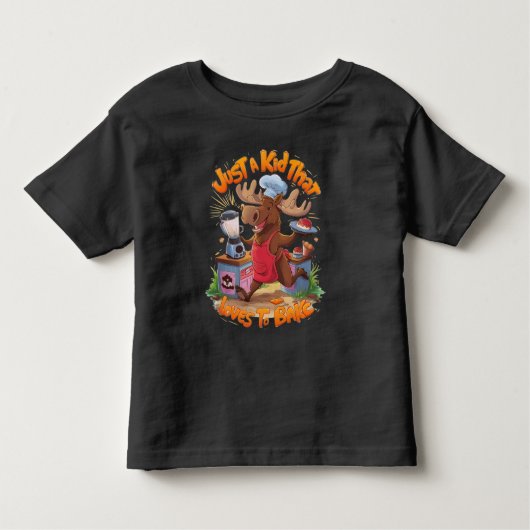 T-shirt Pour Les Tous Petits Le chef d'orignal à la fourche (Devant)