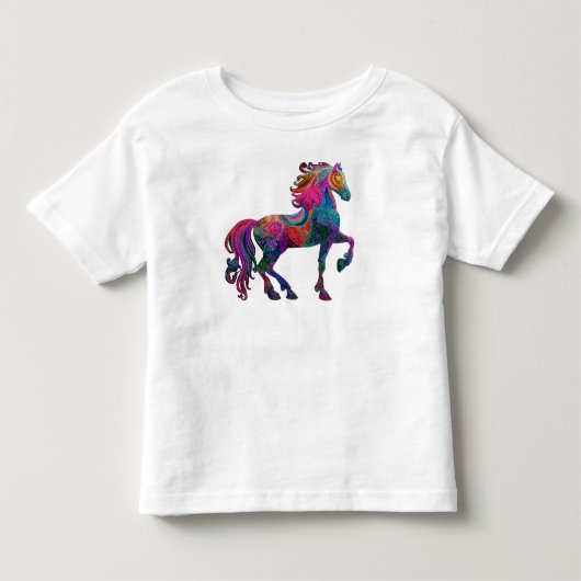 T-shirt Pour Les Tous Petits Le Cheval Brodé (Devant)