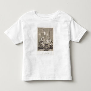 T-shirt Pour Les Tous Petits Le dîner fin, 1781, gravé par I.S. Helman (17