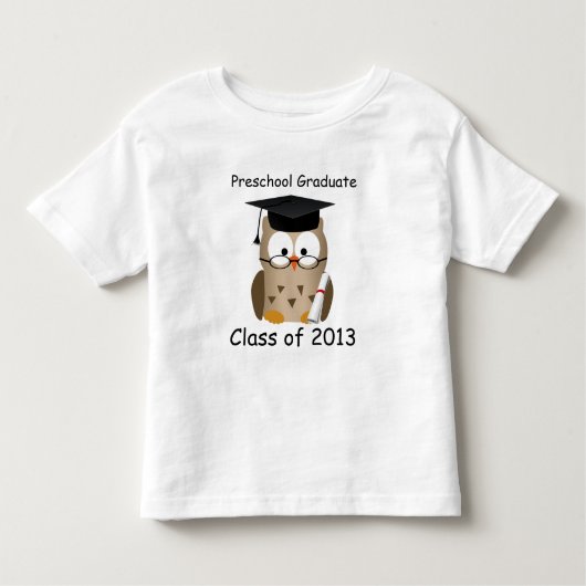 T-shirt Pour Les Tous Petits Le diplômé sage mignon fait sur commande d'école (Devant)