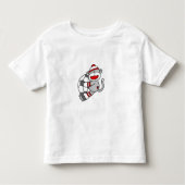 T-shirt Pour Les Tous Petits Le football de singe de chaussette (Devant)