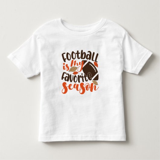 T-shirt Pour Les Tous Petits Le football est ma saison préférée (Devant)