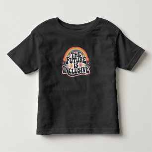 T-shirt Pour Les Tous Petits Le Futur est Drapeau Arc-en-ciel Inclusif LGBTQ Ga