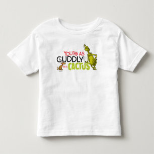 T-shirt Pour Les Tous Petits Le Grinch Vous êtes aussi câlin qu'une citation