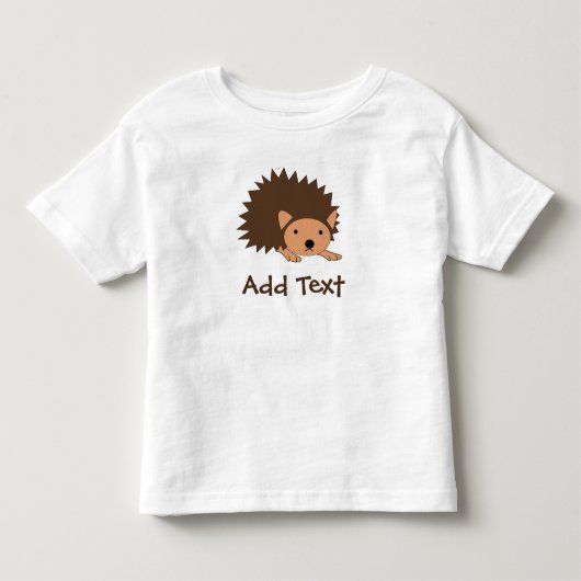 T-shirt Pour Les Tous Petits Le hérisson fait sur commande badine le dessus (Devant)
