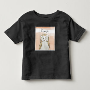 T-shirt Pour Les Tous Petits Le hibou de Cuddlies   soit sage