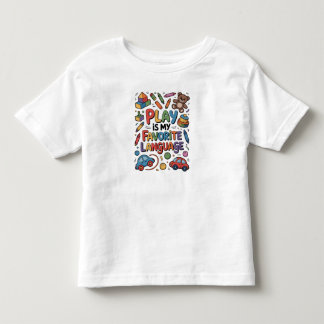T-shirt Pour Les Tous Petits Le jeu est ma langue préférée