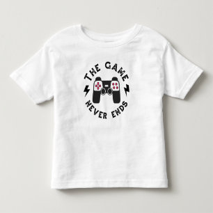 T-shirt Pour Les Tous Petits Le Jeu ne se termine jamais