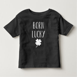 T-shirt Pour Les Tous Petits Le jour de St Patrick   mignon chanceux né