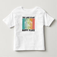Le lac est mon Happy Place Distressed Lac Vintage