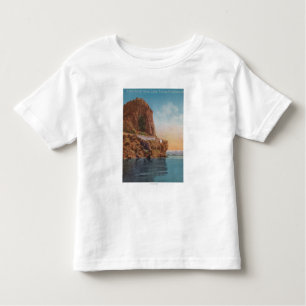 T-shirt Pour Les Tous Petits Le lac Tahoe, CA - roche de caverne de la vue de