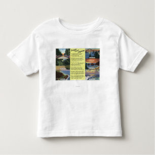 T-shirt Pour Les Tous Petits Le long de la route de côte de l'Orégon avec un