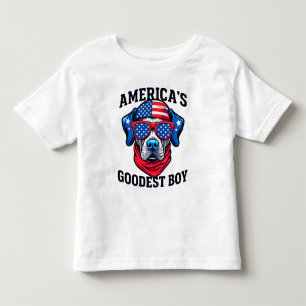 T-shirt Pour Les Tous Petits Le meilleur chien des États-Unis