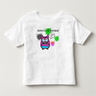T-shirt Pour Les Tous Petits Le monstre de la tante