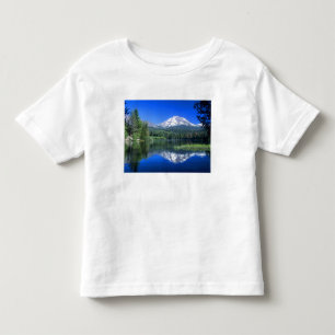 T-shirt Pour Les Tous Petits Le mont Lassen s'élève au-dessus du lac Manzanita