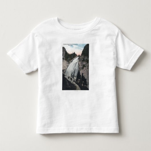 T-shirt Pour Les Tous Petits Le mont Rainier, Washington - vue des automnes de (Devant)
