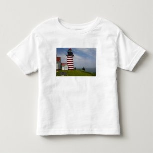 T-shirt Pour Les Tous Petits Le parc d'État du phare de West Quoddy Head est le