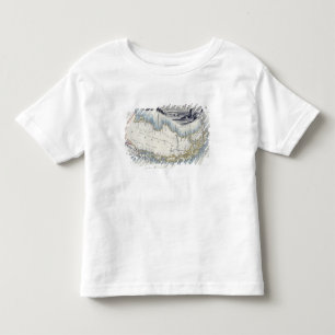 T-shirt Pour Les Tous Petits Le Patagonia, d'une série de cartes du monde a