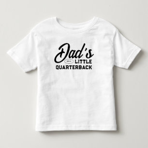 T-shirt Pour Les Tous Petits Le Petit Quarterback de Papa Garçon de Football Am