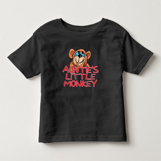 T-shirt Pour Les Tous Petits Le petit singe de la tante (Devant)