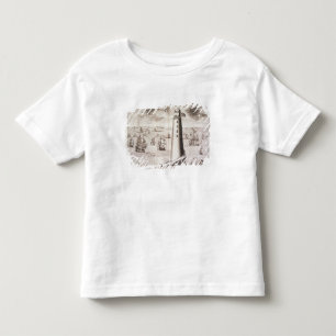 T-shirt Pour Les Tous Petits Le phare d'Eddystone, gravé par Hendrick Hul