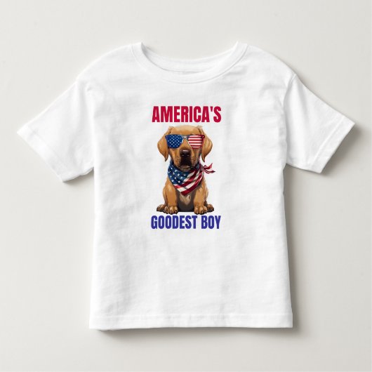 T-shirt Pour Les Tous Petits Le plus gentil Labrador d'Amérique (Devant)