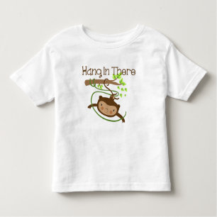 T-shirt Pour Les Tous Petits Le singe accroche là