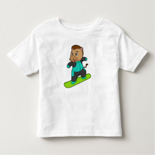 T-shirt Pour Les Tous Petits Le snowboarder de Horse