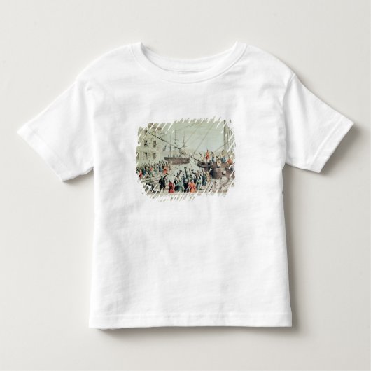 T-shirt Pour Les Tous Petits Le thé de Boston, 1846 (Devant)