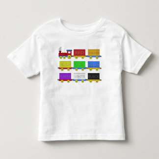 T-shirt Pour Les Tous Petits Le train de couleur