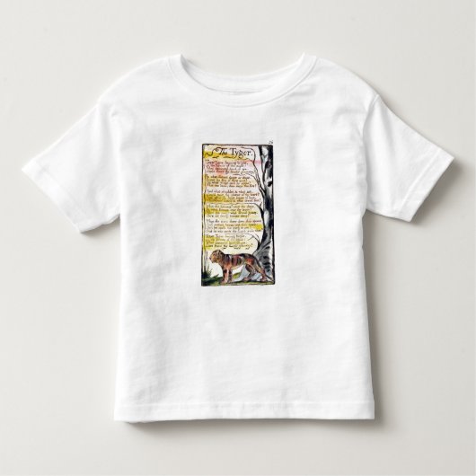 T-shirt Pour Les Tous Petits "Le Tyger", plat 36 (Bentley 42) (Devant)
