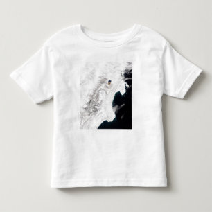 T-shirt Pour Les Tous Petits Le volcan de Shiveluch dans le Kamtchatka Krai,