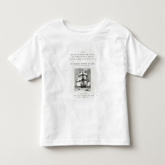 T-shirt Pour Les Tous Petits Le voyage du beagle (Devant)