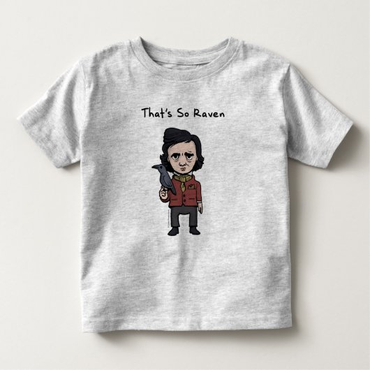 T-shirt Pour Les Tous Petits Légendes jeune Edgar Allen Poe d'enfant (Devant)