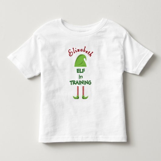 T-shirt Pour Les Tous Petits L'elfe personnalisé en formation (Devant)