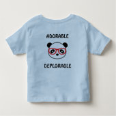 T-shirt Pour Les Tous Petits Léon déplorable à l'ours panda (Dos)