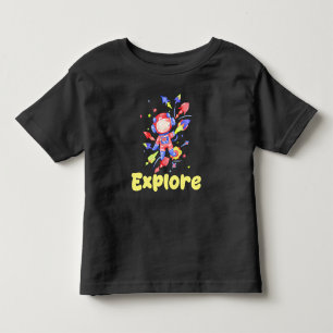 T-shirt Pour Les Tous Petits Les enfants explorent l'espace