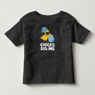 T-shirt Pour Les Tous Petits Les filles me kiffent Pâques drôle chasse aux œufs